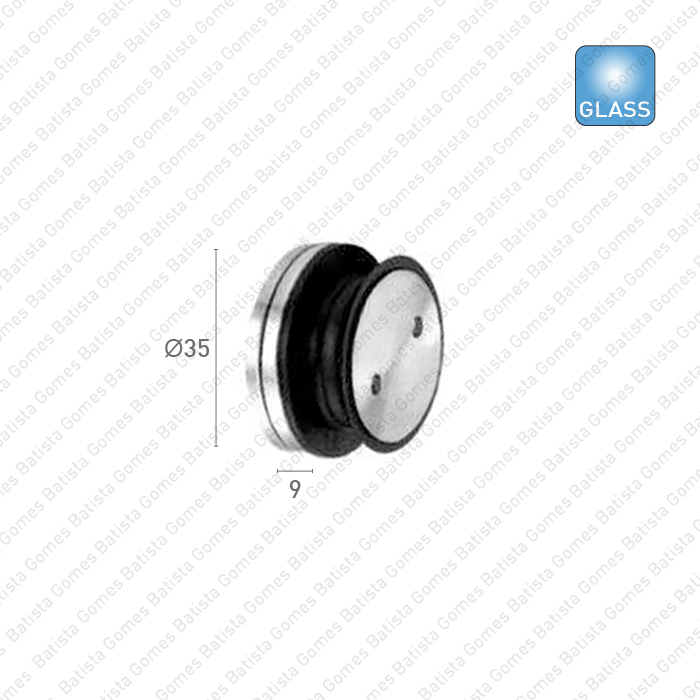 Suporte para paineis vidro / 8-12mm